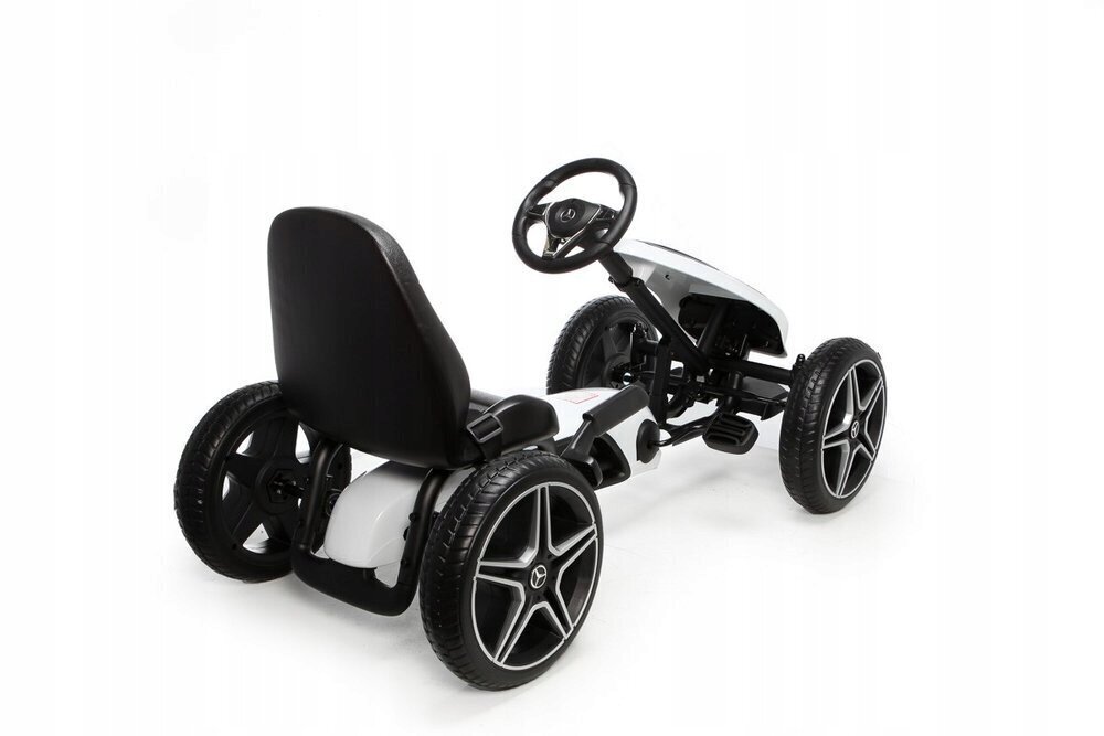 Lasten polkuauto Hecht Mercedes Benz Go Kart, valkoinen hinta ja tiedot | Poikien lelut | hobbyhall.fi