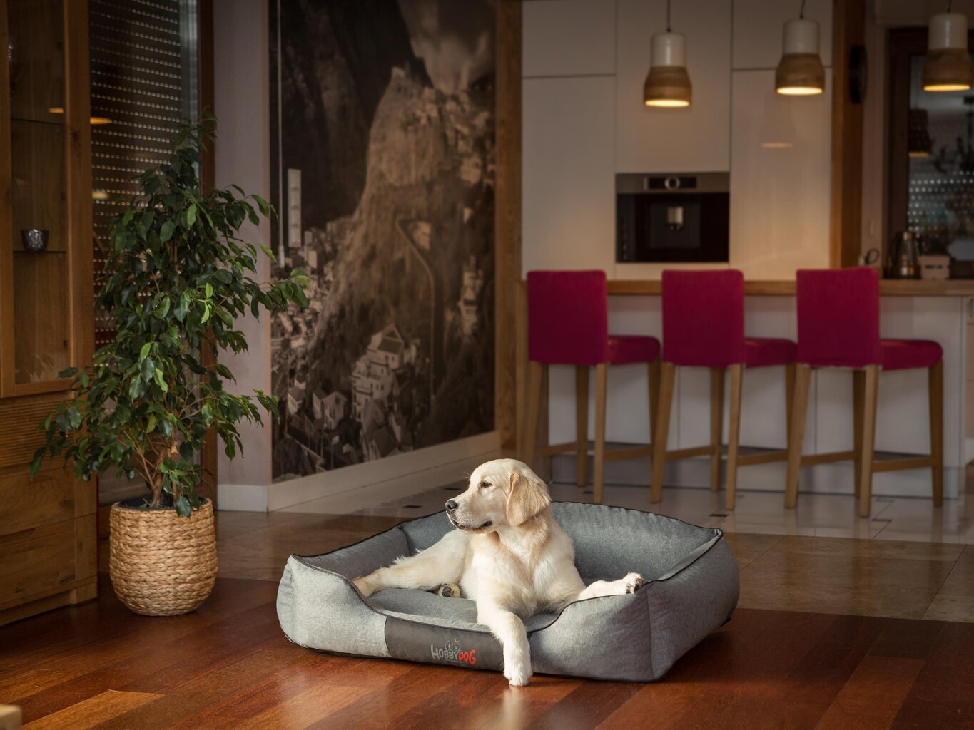 Hobbydog Royal Dark Grey Green, XL-kokoinen koiran peti, 65 cm x 50 cm hinta ja tiedot | Pedit ja pesät | hobbyhall.fi