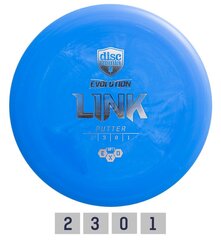 Frisbee Putter SOFT EXO LINK 2/3/0/1 hinta ja tiedot | Frisbeegolf | hobbyhall.fi