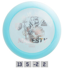 Frisbee Distance Driver PREMIUM MAJESTY 13/5/-2/2, sininen hinta ja tiedot | Frisbeegolf | hobbyhall.fi