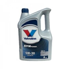 Valvoline SynPower RNO C3 5W-30 synteettinen moottoriöljy, 5L hinta ja tiedot | Moottoriöljyt | hobbyhall.fi