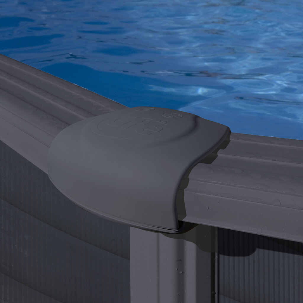Gre Granada Soikean mallinen kehystetty uima-allas hiekkasuodattimella, 610 cm x 375 cm x 132 cm hinta ja tiedot | Uima-altaat | hobbyhall.fi