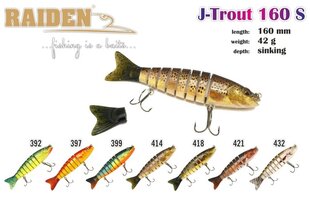 Wobbler Raiden J-Trout 135 21G 399 hinta ja tiedot | Vieheet ja uistimet | hobbyhall.fi