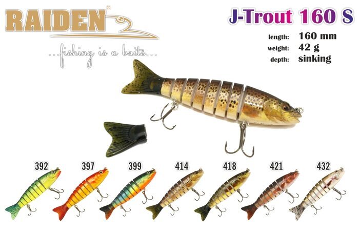 Wobbler Raiden J-Trout 135 21G 399 hinta ja tiedot | Vieheet ja uistimet | hobbyhall.fi