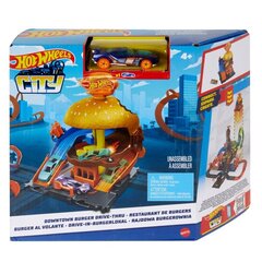 Burger Cafe 2022 -kaupunkilelusetti, Hot Wheels hinta ja tiedot | Poikien lelut | hobbyhall.fi