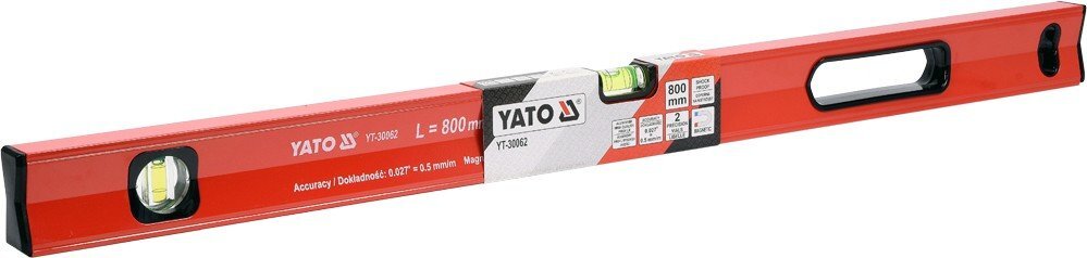 Magneettinen vesimitta/vatupassi Yato (YT-30062) hinta ja tiedot | Käsityökalut | hobbyhall.fi