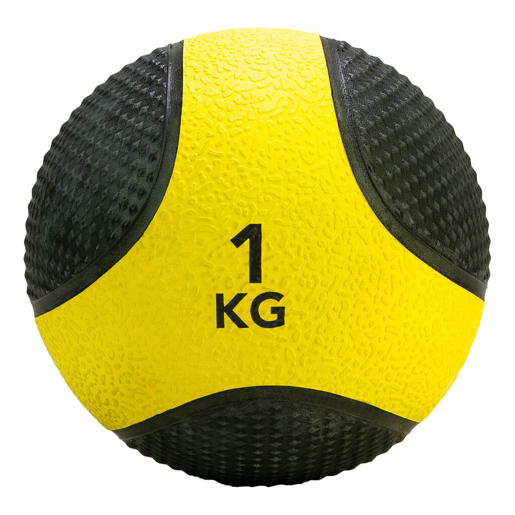 Voimaharjoituspallo Tunturi 1 kg, keltainen/musta hinta ja tiedot | Treenipallot | hobbyhall.fi