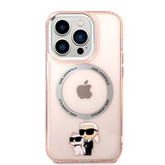 Karl Lagerfeld MagSafe Yhteensopiva kotelo IML Karl ja Choupette NFT iPhone 14 Pro Max puhelimelle, vaaleanpunainen hinta ja tiedot | Puhelimen kuoret ja kotelot | hobbyhall.fi