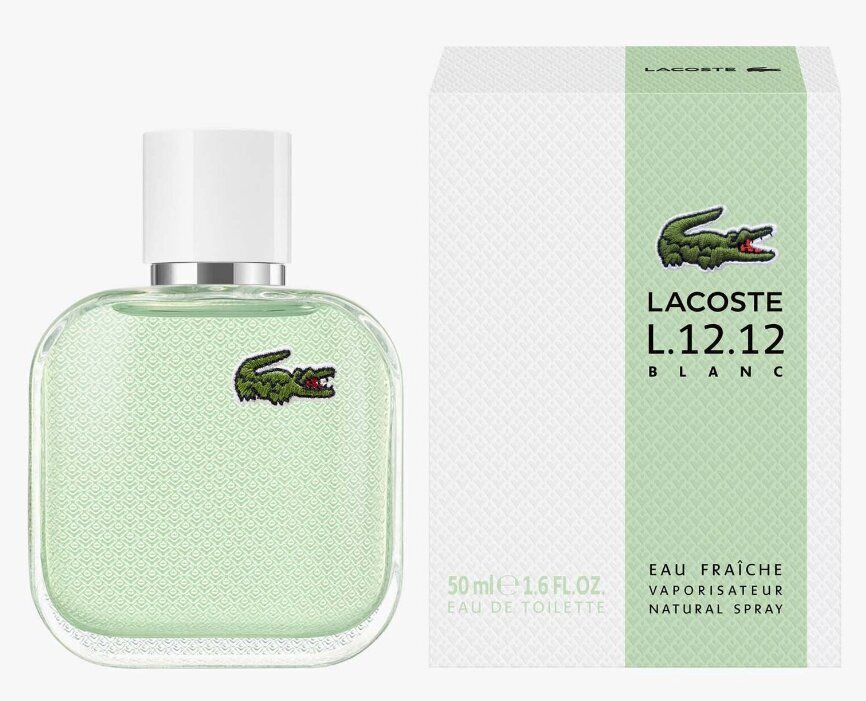 Miesten Lacoste L.12.12 Blanc Eau Fraîche EDT miehille, 50 ml hinta ja tiedot | Miesten hajuvedet | hobbyhall.fi