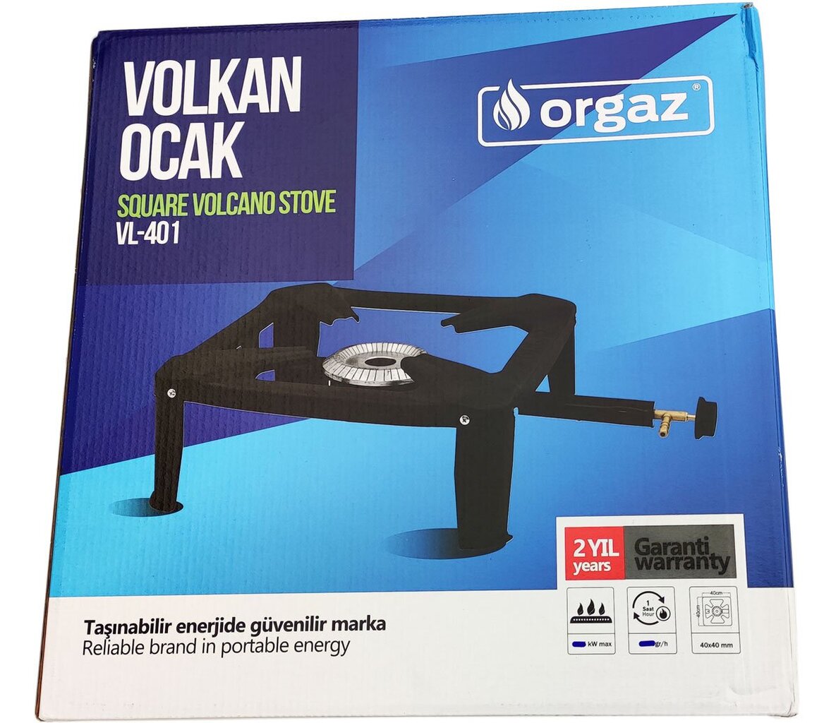 Orgaz Volcano VL-400 kaasuliesi ulkokäyttöön hinta ja tiedot | Retkikeittimet ja tarvikkeet | hobbyhall.fi