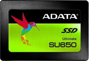 Sisäinen kiintolevy Adata SSD Ultimate SU650 3D NAND 120GB hinta ja tiedot | Kovalevyt | hobbyhall.fi