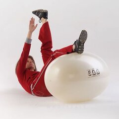 Original PEZZI Eggball Maxafe Fysioterapiapallo 55 cm x 80 cm, mustan värinen hinta ja tiedot | Voimistelupallot | hobbyhall.fi