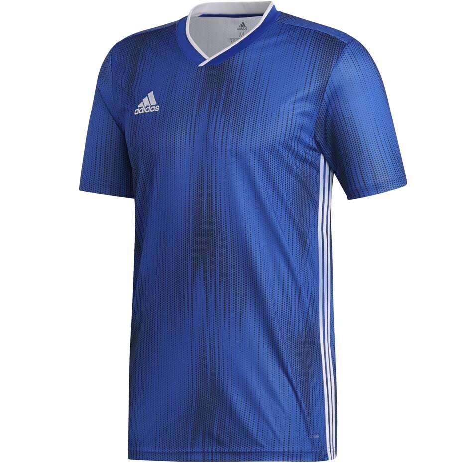 Adidas Tiro 19 Jersey JUNIOR -T-paita lapsille, sininen, DP3532/DP3179 hinta ja tiedot | Jalkapallovaatteet ja -varusteet | hobbyhall.fi