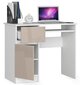 Kirjoituspöytä NORE Piksel, vasemmanpuoleinen, valkoinen hinta ja tiedot | Tietokonepöydät ja työpöydät | hobbyhall.fi
