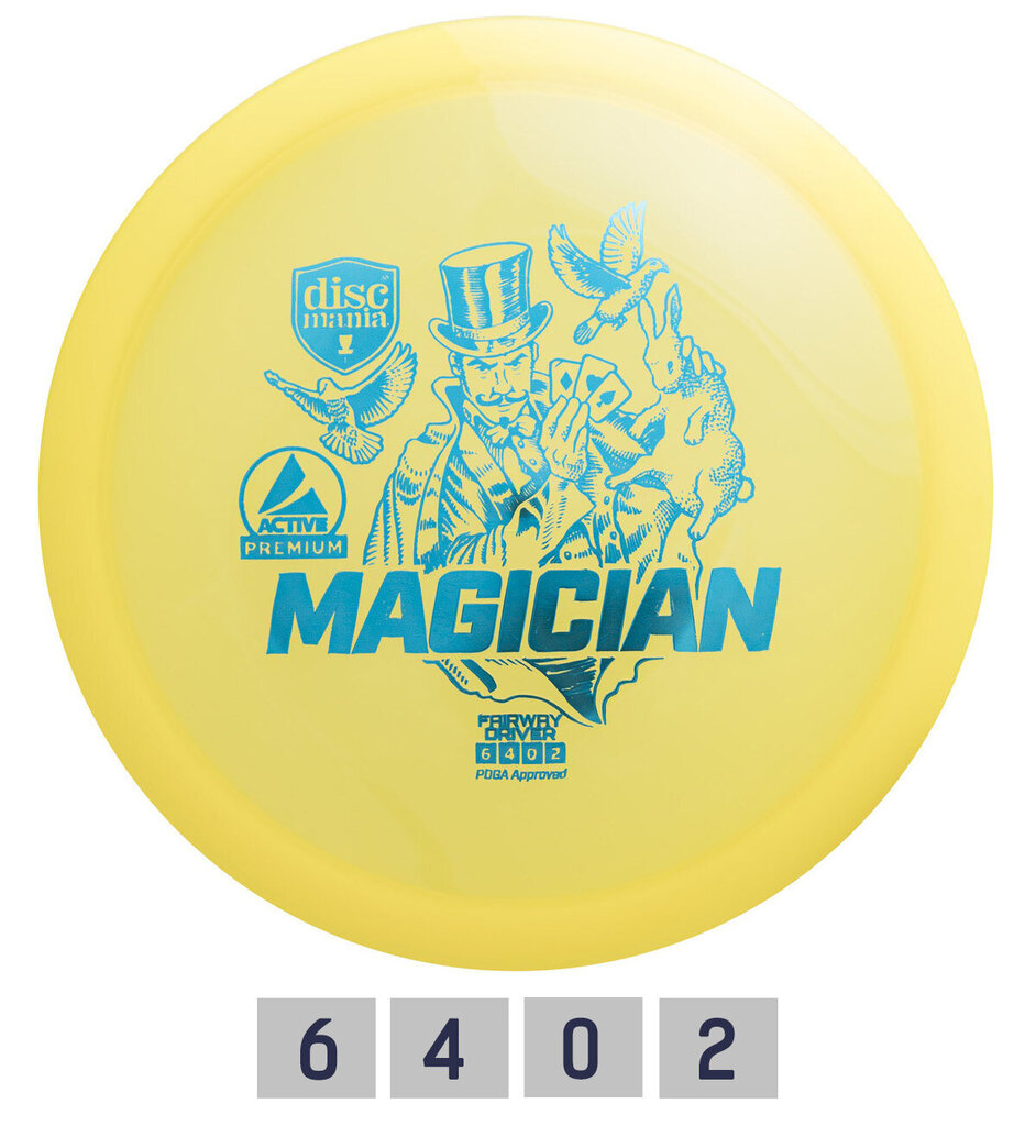 Frisbee Fairway Driver PREMIUM MAGICIAN 6/4/0/2 hinta ja tiedot | Frisbeegolf | hobbyhall.fi