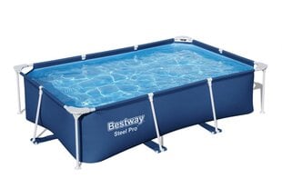 Bestway Steel Pro -uima-allas, 221 x 150 x 43 cm, sininen hinta ja tiedot | Uima-altaat | hobbyhall.fi