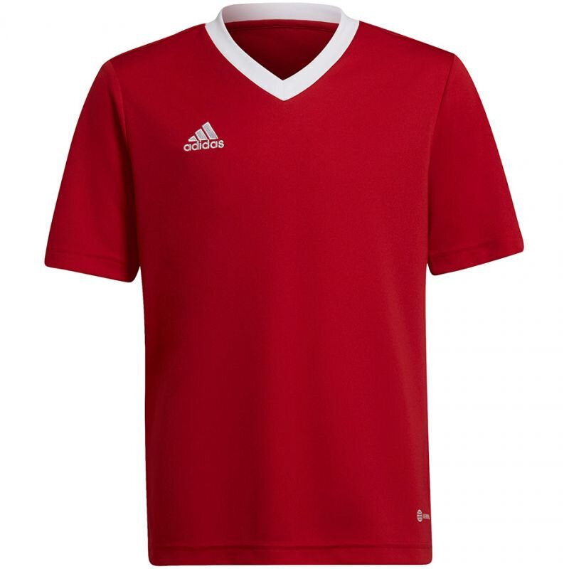 Lasten T-paita Adidas Entrada 22 Jsy H57496, punainen hinta ja tiedot | Jalkapallovaatteet ja -varusteet | hobbyhall.fi