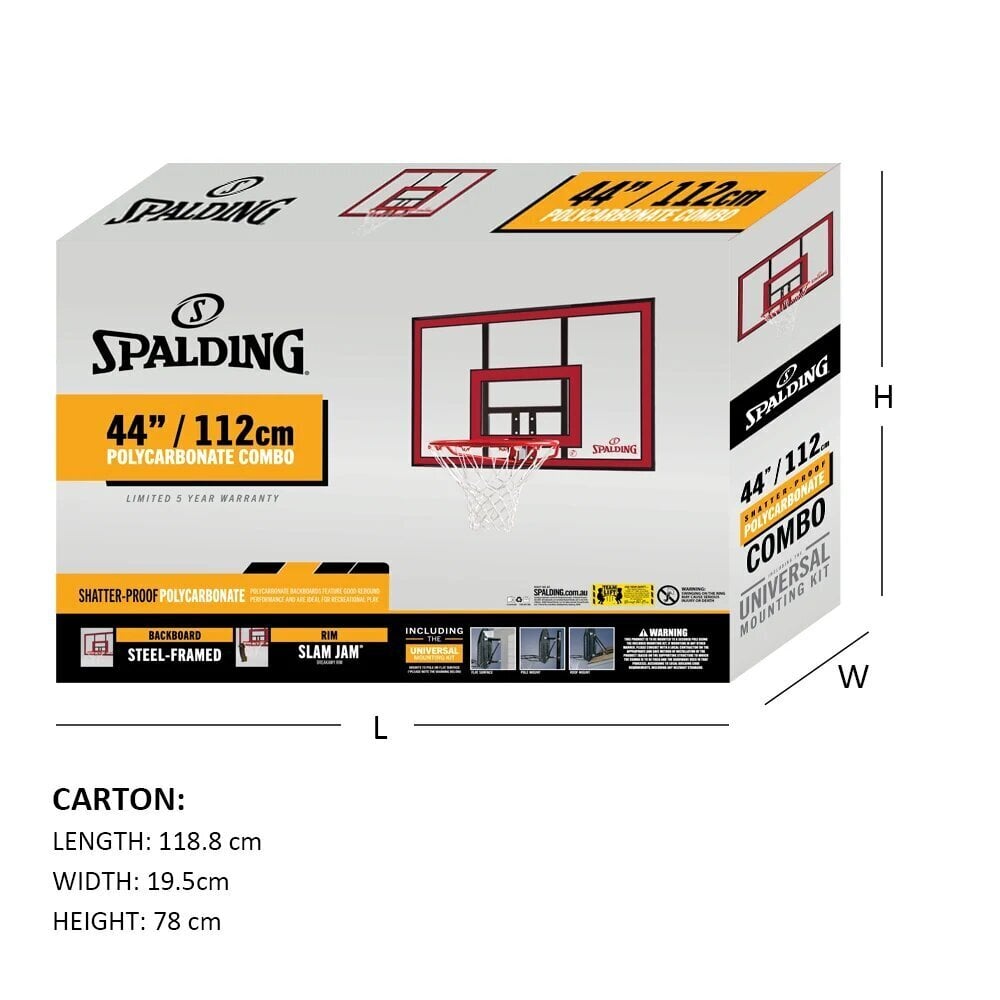 Koripallopöytä Spalding Highlight Combo 44" hinta ja tiedot | Koripallokorit | hobbyhall.fi