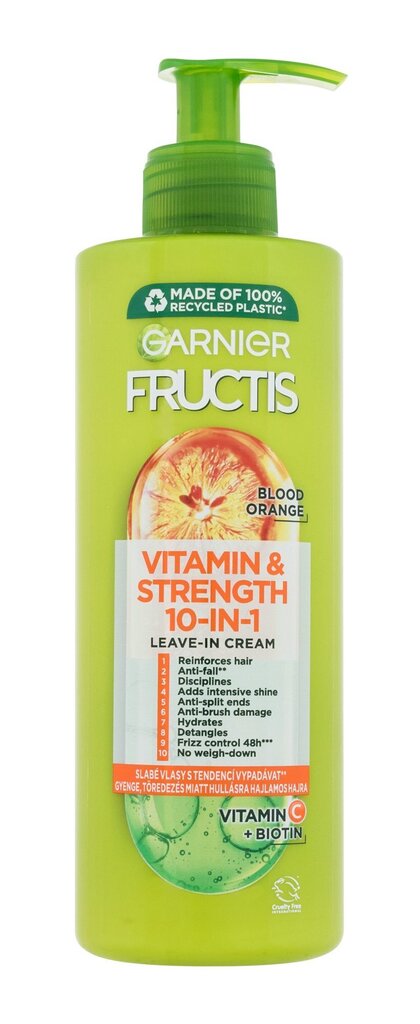 Hiusnaamio Garnier Fructis Vitamin & Strength Strengthening 10in1, 400 ml hinta ja tiedot | Naamiot, öljyt ja seerumit | hobbyhall.fi