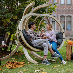 Swing Pod XL CZILLO, kaksipaikkainen riippuva tuoli, harmaa hinta ja tiedot | Puutarhatuolit | hobbyhall.fi