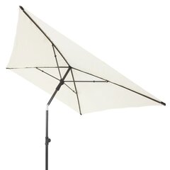 Suorakulmainen aurinkovarjo Patio, 2,1 x 1,4 m, valkoinen hinta ja tiedot | Patio Huonekalut ja sisustus | hobbyhall.fi