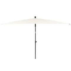 Suorakulmainen aurinkovarjo Patio, 2,1 x 1,4 m, valkoinen hinta ja tiedot | Aurinkovarjot ja markiisit | hobbyhall.fi