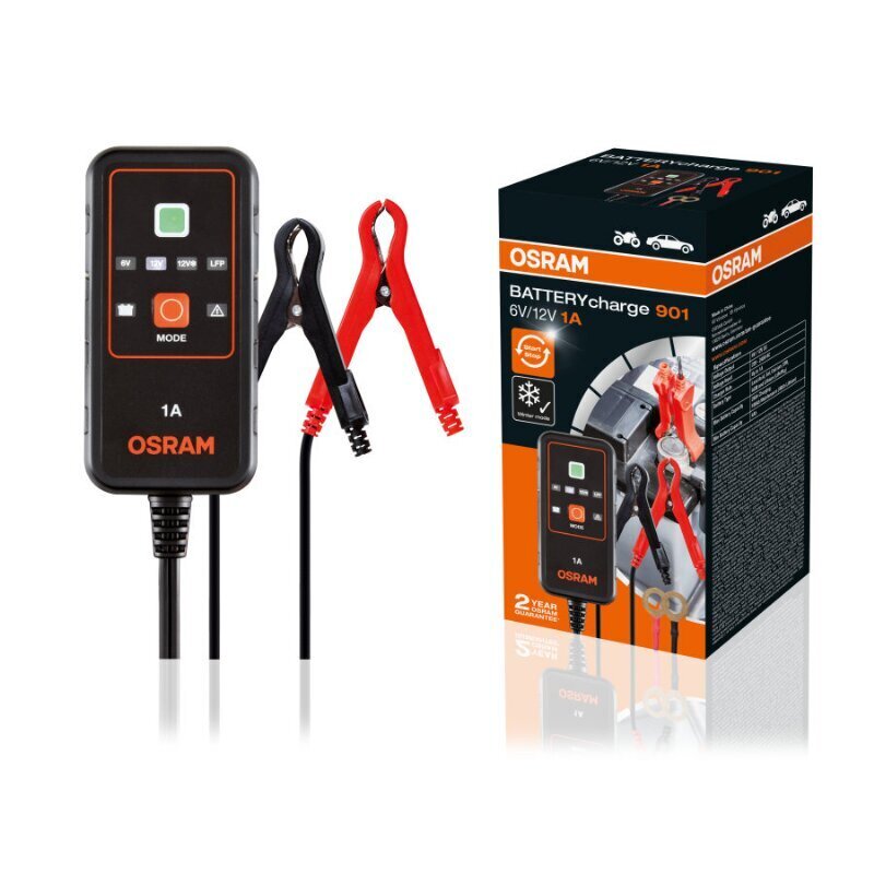 Akkulaturi Osram 901 1A 6V/12V hinta ja tiedot | Auton akkulaturit | hobbyhall.fi