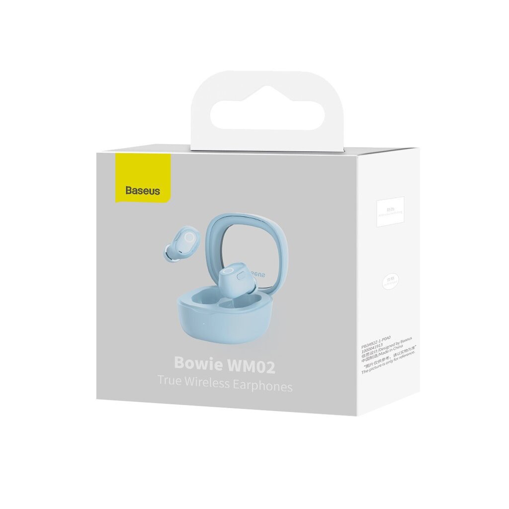 Baseus Bowie WM02 TWS Bluetooth 5.3 langattomat kuulokkeet, sininen, NGTW180003 hinta ja tiedot | Kuulokkeet | hobbyhall.fi