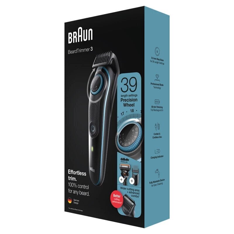 Braun BT3340 hinta ja tiedot | Hiustenleikkuukoneet ja trimmerit | hobbyhall.fi