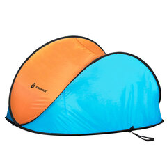 Rantateltta Springos POP-UP, 200 x 120 x 110 cm, oranssi/sininen hinta ja tiedot | Teltat | hobbyhall.fi