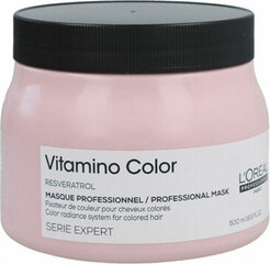 Värin hehkua palauttava naamio L'Oreal Professionnel Expert Serie Vitamino Color Mask 500ml hinta ja tiedot | Naamiot, öljyt ja seerumit | hobbyhall.fi