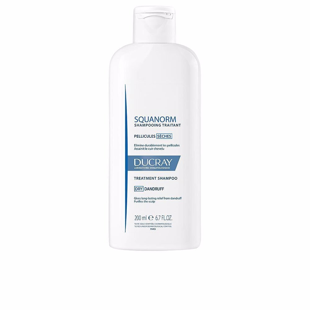 Hilsettä estävä shampoo Ducray Squanorm Forfora Secca Shampoo, 200 ml hinta ja tiedot | Shampoot | hobbyhall.fi