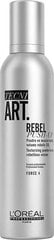 Tekstuuria ja volyymia antava sprayhiuspuuteri L'Oreal Professionnel Tecni Art Rebel Push-Up Force 4, 250 ml hinta ja tiedot | Kampaamotuotteet | hobbyhall.fi