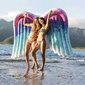 Intex ''Angel Wings'', ilmatäytteinen patja 251 cm x 106 cm hinta ja tiedot | Puhallettavat vesilelut ja uima-asusteet | hobbyhall.fi