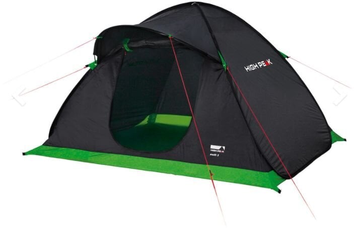 High Peak Swift 3, mustan värinen teltta hinta ja tiedot | Teltat | hobbyhall.fi