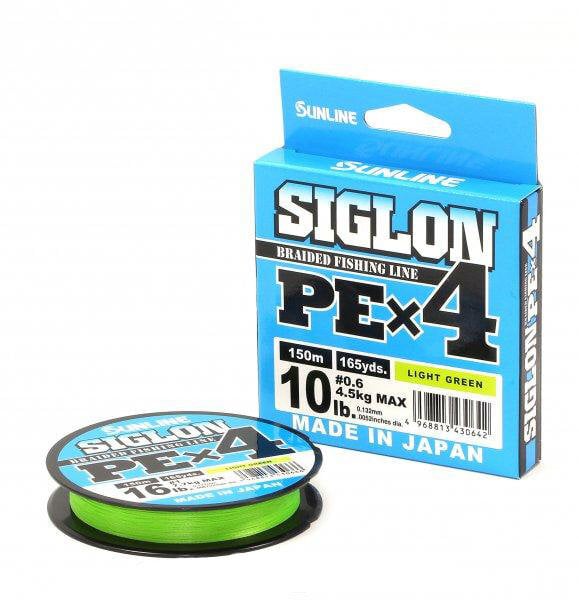 Siima SUNLINE Siglon PE×4, 150 m, #0.2 (3 lb) - #3 (50 lb), vaaleanvihreä