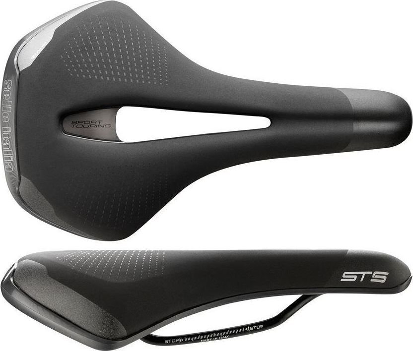 Satula Selle Italia Sportouring ST 5 Flow S, musta hinta ja tiedot | Polkupyörän satulat ja satulanpäälliset | hobbyhall.fi