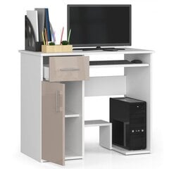 NORE Jay -kirjoituspöytä, valkoinen / beige hinta ja tiedot | Tietokonepöydät ja työpöydät | hobbyhall.fi