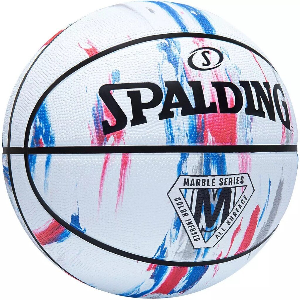 Spalding NBA Marble koripallo, koko 7, valkoinen hinta ja tiedot | Koripallot | hobbyhall.fi