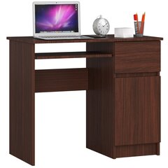 Työpöytä Pixel, tummanruskea hinta ja tiedot | Tietokonepöydät ja työpöydät | hobbyhall.fi