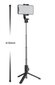 Swissten Bluetooth Selfie Stick Aluminum Tripod For Mobile Phones and GoPro With Remote Control hinta ja tiedot | Selfie-tikut ja -telineet | hobbyhall.fi