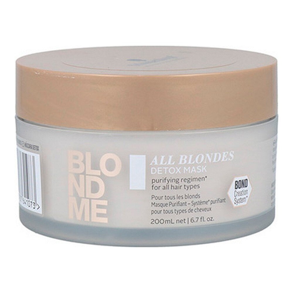 Detoxifying naamio Schwarzkopf BlondMe All Blondes Detox Mask 500ml hinta ja tiedot | Naamiot, öljyt ja seerumit | hobbyhall.fi