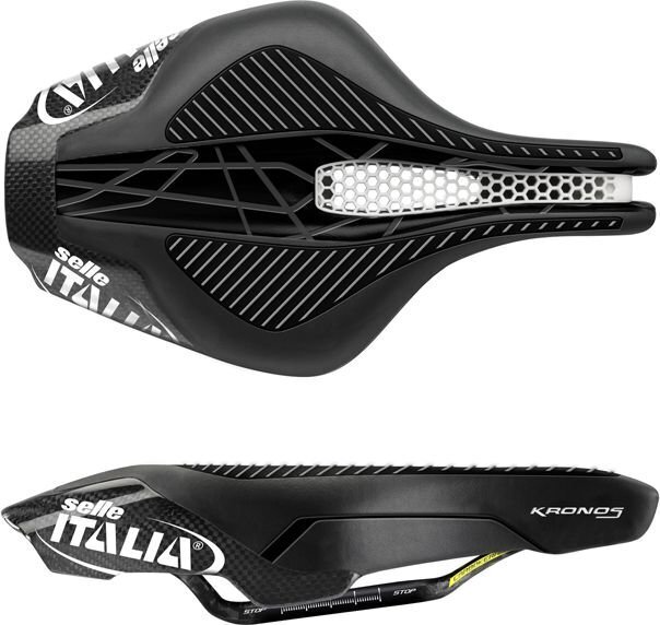 Selle Italia Kronos Tekno Flow L polkupyörän satula, musta hinta ja tiedot | Polkupyörän satulat ja satulanpäälliset | hobbyhall.fi