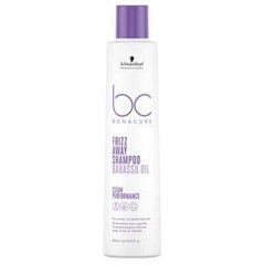 Hiusshampoo Schwarzkopf Professional Bonacure Clean Frizz Away shampoo babassuöljyllä 250ml hinta ja tiedot | Shampoot | hobbyhall.fi