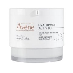 Yövoide hyaluronilla Avène Hyaluron Activ B3 Multi-Intensive Night Cream, 40 ml hinta ja tiedot | Kasvovoiteet | hobbyhall.fi