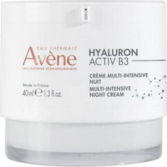 Yövoide hyaluronilla Avène Hyaluron Activ B3 Multi-Intensive Night Cream, 40 ml hinta ja tiedot | Kasvovoiteet | hobbyhall.fi