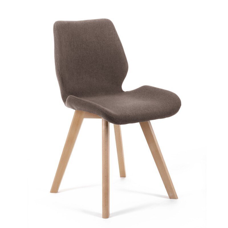 NORE SJ.0159, ruskean värinen 4 tuolin setti hinta ja tiedot | Ruokapöydän tuolit | hobbyhall.fi