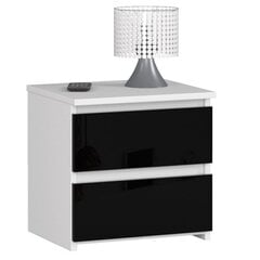 NORE CL2 K40 cm, ruskean /valkoisen värinen yöpöytä hinta ja tiedot | Yöpöydät | hobbyhall.fi