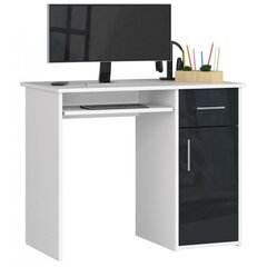 NORE Jay, valkoisen/ tummanharmaan värinen työpöytä hinta ja tiedot | Tietokonepöydät ja työpöydät | hobbyhall.fi