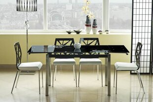 Jatkettava pöytä Gd-017, musta hinta ja tiedot | Ruokapöydät | hobbyhall.fi
